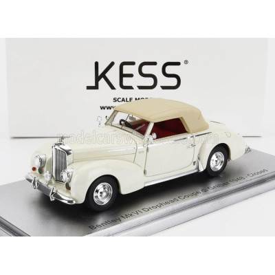 KESS MODEL BENTLEY MKVI DROPHEAD COUPE GRABER CABRIOLET CLOSED 1948 - WHITE 1/43