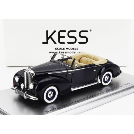 KESS MODEL BENTLEY MKVI DROPHEAD COUPE GRABER CABRIOLET OPEN 1948 - BLUE 1/43