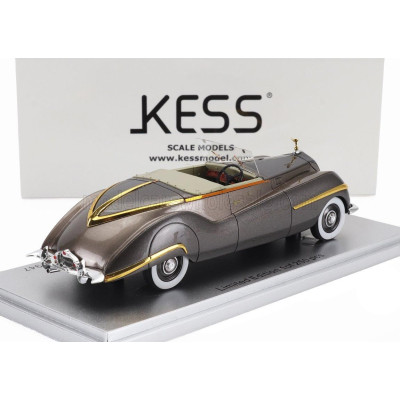 KESS MODEL ROLLS ROYCE PHANTOM III LABOURDETTE VUTOTAL CABRIOLET OPEN 1947 - GREY GOLD MET 1/43