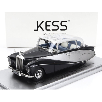 KESS MODEL ROLLS ROYCE SILVER WRAITH PERSPEX TOP SALOON 1956 - EX NUBAR GULBENKIAN - BLUE SILVER 1/43