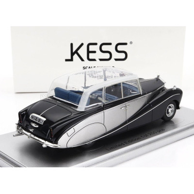 KESS MODEL ROLLS ROYCE SILVER WRAITH PERSPEX TOP SALOON 1956 - EX NUBAR GULBENKIAN - BLUE SILVER 1/43