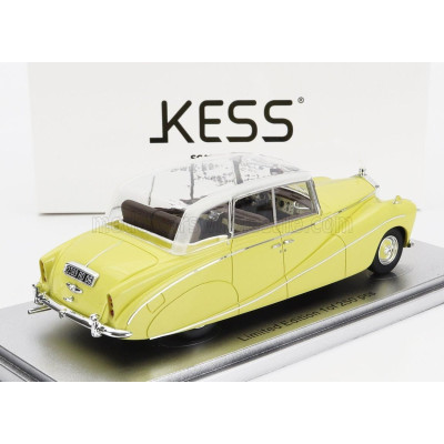 KESS MODEL ROLLS ROYCE SILVER WRAITH PERSPEX TOP SALOON 1956 - COLOUR MADE IN 1968 - YELLOW 1/43