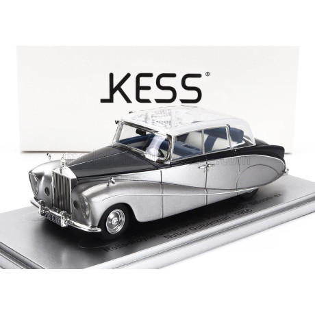 KESS MODEL ROLLS ROYCE SILVER WRAITH PERSPEX TOP SALOON 1956 - COLOUR MADE IN 1964 FOR MOVIE - JOY HOUSE - SILVER BLUE 1/43