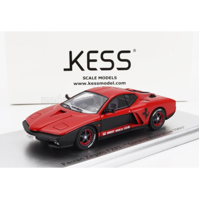 KESS MODEL FERRARI ZAGATO FZ93 GENEVE MOTORSHOW 1993 - RED BLACK 1/43