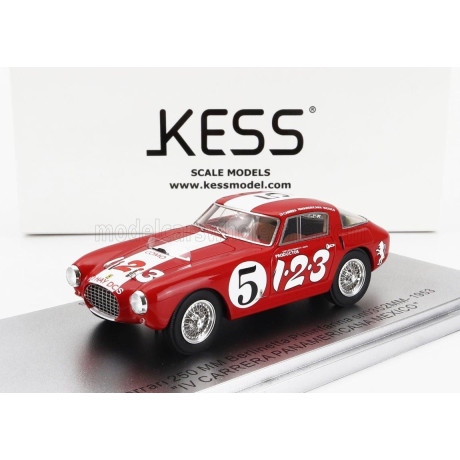 KESS MODEL FERRARI 250MM sn0352MM BERLINETTA PININFARINA N 5 IV CARRERA PANAMERICANA MEXICO 1953 R.ECHEVERRIA - P.VILLEGAS - RED