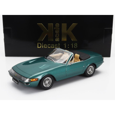 KK SCALE FERRARI 365 GTS DAYTONA SPIDER OPEN 1969 - GREEN MET 1/18