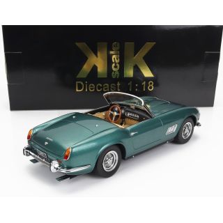 KK SCALE FERRARI 250GT CALIFORNIA SPIDER WITH HARD-TOP 1960 - GREEN MET SILVER 1/18