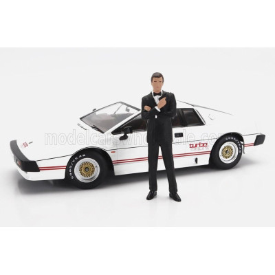 KK SCALE FIGURES MAN WITH GUN - CAR NOT INCLUDED - BLACK WHITE 1/18