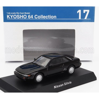 KYOSHO NISSAN SILVIA (S13) 1988 - BLACK 1/64