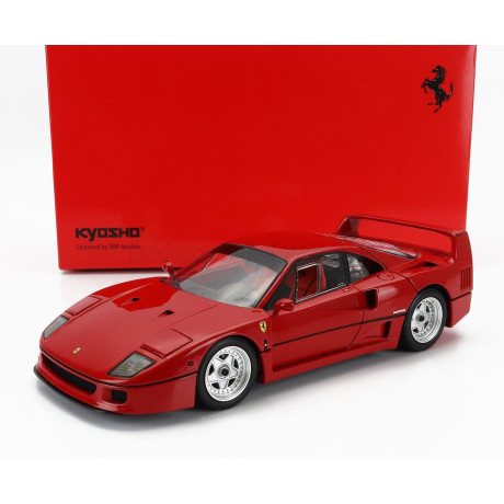 KYOSHO FERRARI F40 LIGHT WEIGHT WITH LEXAN WINDOWS 1987 - RED 1/18