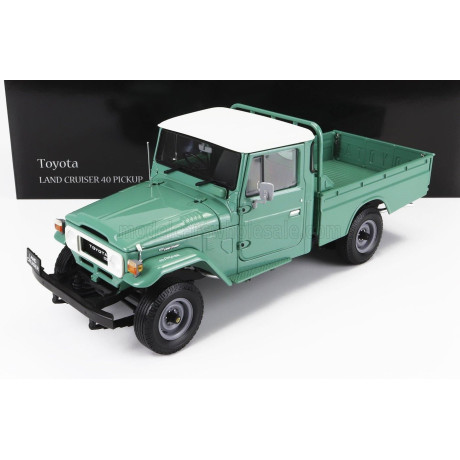 KYOSHO TOYOTA LAND CRUISER 40 4X4 PICK-UP 1980 - GREEN 1/18