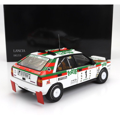 KYOSHO LANCIA DELTA HF INTEGRALE 4WD (night version) TEAM LANCIA TOTIP N 1 WINNER RALLY TARGA FLORIO 1987 DARIO CERRATO - GIUSEP