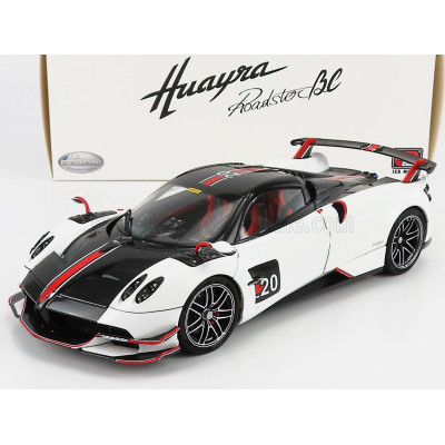 LCD MODEL PAGANI HUAYRA BC ROADSTER N 20 2017 - WHITE BLACK 1/18