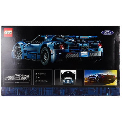LEGO FORD USA LEGO TECHNIC - GT 2022 - 1466 PEZZI - 1466 PCS - BLUE WHITE 1/12