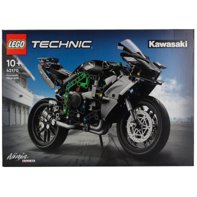 LEGO KAWASAKI LEGO TECHNIC - NINJA H2R - MOTORCYCLE - 643 PEZZI - 643 PCS - BLACK 1/8