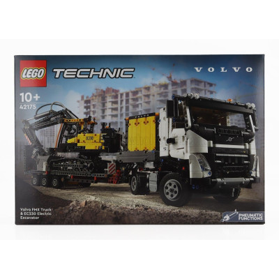 LEGO VOLVO LEGO TECHNIC - FMX 540 TRUCK PIANALE TRASPORTO EC230E ESCAVATORE - ELECTIRC EXCAVATOR 2021 - WHITE 1/22