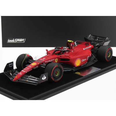 LOOKSMART FERRARI F1-75 TEAM SCUDERIA FERRARI N 55 2nd BAHRAIN GP 2022 CARLOS SAINZ - RED 1/18