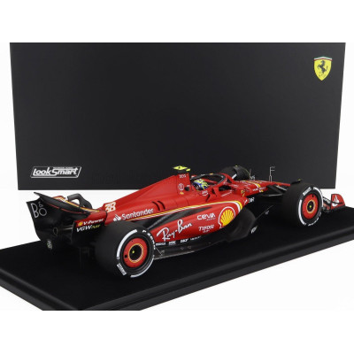 LOOKSMART FERRARI F1  SF-24 TEAM SCUDERIA FERRARI N 38 7th SAUDI ARABIA GP 2024 OLIVER BEARMAN - CON VETRINA - WITH SHOWCASE - R