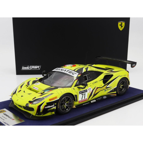 LOOKSMART FERRARI 488 GT3 EVO 3.9L TURBO V8 TEAM IRON LYNX N 71 3rd 24h SPA 2022 ANTONIO FUOCO - DAVIDE RIGON - DANIEL SERRA - C