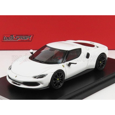LOOKSMART FERRARI 296 GTB HYBRID 830HP V6 2021 - BIANCO CERVINO WHITE 1/43