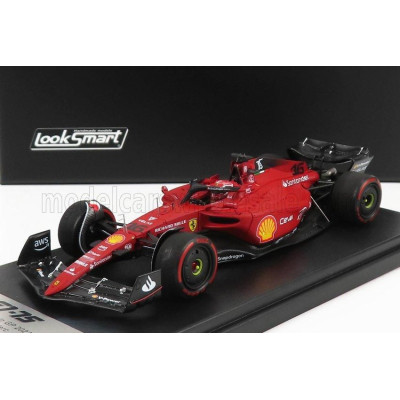 LOOKSMART FERRARI F1-75 TEAM SCUDERIA FERRARI N 16 WINNER BAHRAIN GP 2022 CHARLES LECLERC - RED 1/43