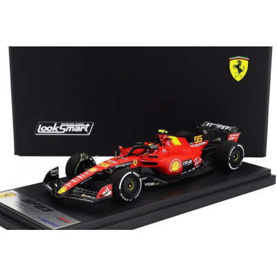 LOOKSMART FERRARI F1  SF-23 TEAM SCUDERIA FERRARI N 55 MONZA GP 2023 CARLOS SAINZ - RED BLACK 1/43