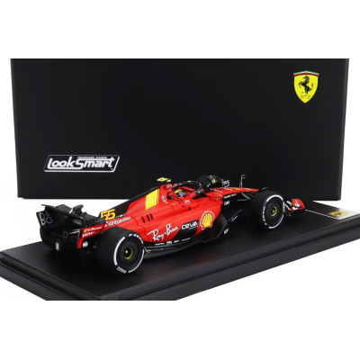 LOOKSMART FERRARI F1  SF-23 TEAM SCUDERIA FERRARI N 55 MONZA GP 2023 CARLOS SAINZ - RED BLACK 1/43