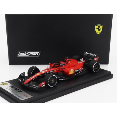 LOOKSMART FERRARI F1  SF-23 TEAM SCUDERIA FERRARI N 16 4th SINGAPORE GP 2023 CHARLES LECLERC - RED BLACK 1/43