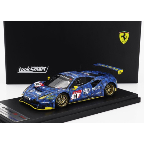 LOOKSMART FERRARI 488 GT3 EVO 3.9L TURBO V8 HELLA PAGID RACING ONE TEAM N 14 24h NURBURGRING 2021 CHRISTIAN KOHLHAAS - STEPHAN K