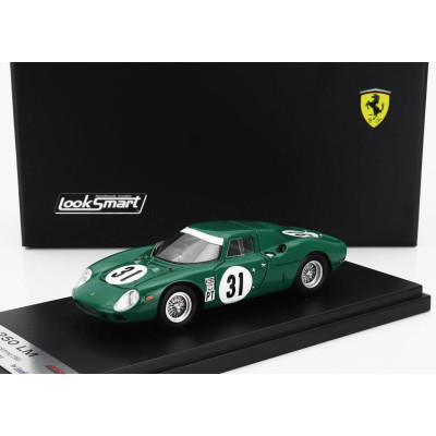 LOOKSMART FERRARI 250LM COUPE N 31 3rd 12h SEBRING 1965 DAVID PIPER - TONY MAGGS - GREEN 1/43