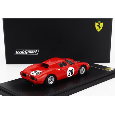 LOOKSMART FERRARI 250LM COUPE N 26 1000km PARIS 1966 DAVID PIPER - MIKE PARKES - RED 1/43