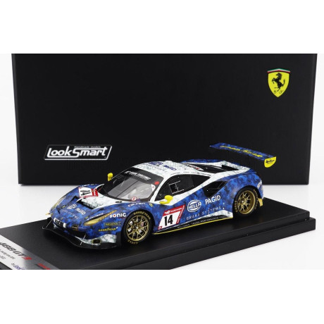LOOKSMART FERRARI 488 GT3 EVO 3.9L TURBO V8 HELLA PAGID RACING ONE GMBH TEAM N 14 24h NURBURGRING 2022 JEROEN BLEEKEMOLEN - CHRI