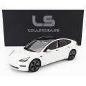 LS COLLECTIBLES TESLA MODEL 3 2021 - PEARL WHITE MET 1/18