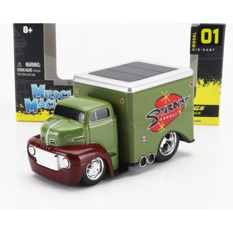 MAISTO FORD USA COE VAN TRUCK STARDUST GARAGE 2-ASSI CUSTOM 1950 - GREEN 1/64