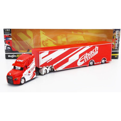 MAISTO MACK ANTHEM TRUCK EIBACH CAR TRANSPORTER 2020 - RED WHITE 1/64