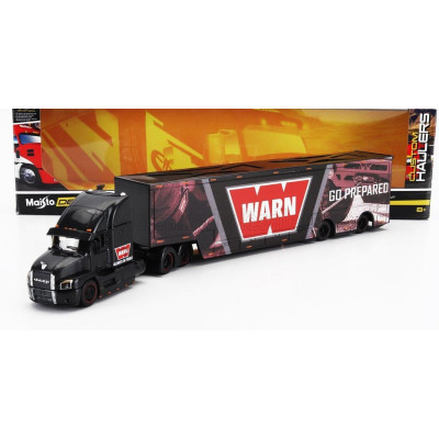 MAISTO MACK ANTHEM TRUCK WARN CAR TRANSPORTER 2020 - BLACK 1/64
