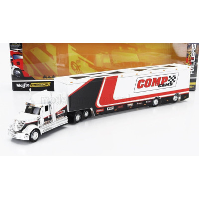 MAISTO MACK ANTHEM TRUCK COMPS CAR TRANSPORTER 2020 - WHITE RED BLACK 1/64