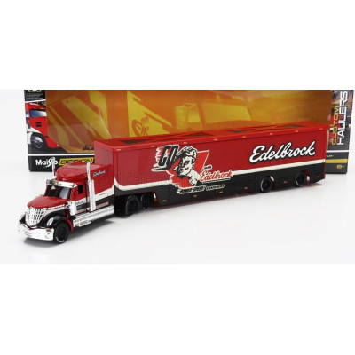 MAISTO MACK ANTHEM TRUCK EDELBROCK CAR TRANSPORTER 2020 - RED BLACK 1/64