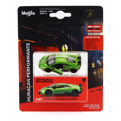 MAISTO LAMBORGHINI HURACAN PERFORMANTE 2017 - GREEN MET 1/64