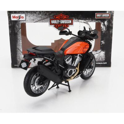 MAISTO HARLEY DAVIDSON PAN AMERICA 1250 2021 - WHITE ORANGE BLACK 1/12