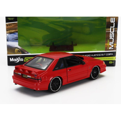 MAISTO FORD USA MUSTANG SVT COBRA COUPE 1993 - RED 1/24