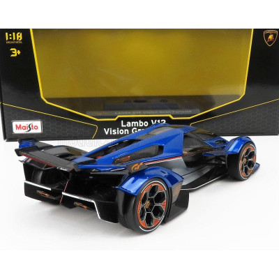 MAISTO LAMBORGHINI LAMBO V12 VISION GT N 63 GRAN TURISMO 2020 - BLUE MET 1/18