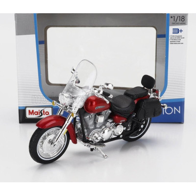MAISTO YAMAHA ROAD STAR 2001 - RED SILVER 1/18