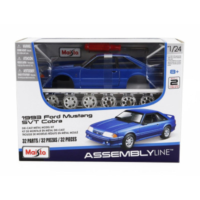 MAISTO FORD USA MUSTANG SVT COBRA COUPE 1993 - BLUE MET 1/24