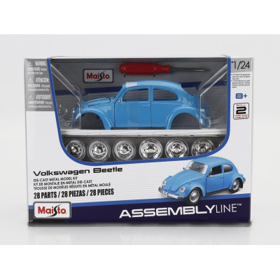 MAISTO VOLKSWAGEN BEETLE KAFER MAGGIOLINO 1974 - BLUE 1/24