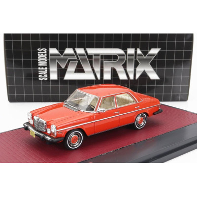 MATRIX SCALE MODELS MERCEDES BENZ 300D (W115) USA VERSION 1976 - RED 1/43