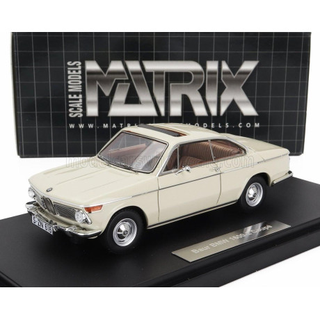 MATRIX SCALE MODELS BMW 1602 BAUR COUPE 1967 - CREAM 1/43