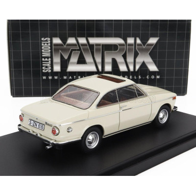 MATRIX SCALE MODELS BMW 1602 BAUR COUPE 1967 - CREAM 1/43