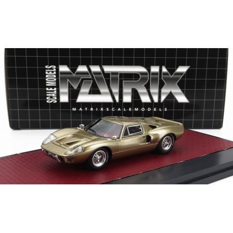 MATRIX SCALE MODELS FORD USA GT40 MKIII 1967 - GOLD MET 1/43