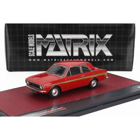 MATRIX SCALE MODELS FORD ENGLAND CORTINA LOTUS MKII 1966 - RED 1/43